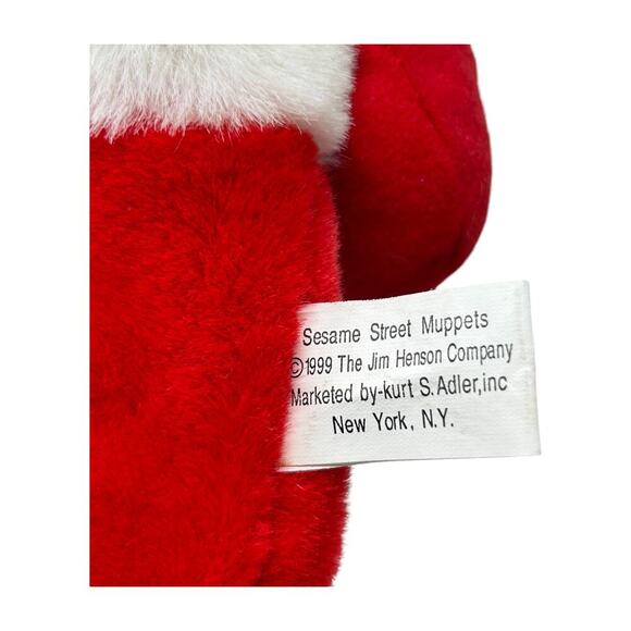 Sesame Street Christmas Stocking Big Bird 3D Plush Santa Kurt Adler Vintage 1999 - Picture 12 of 16